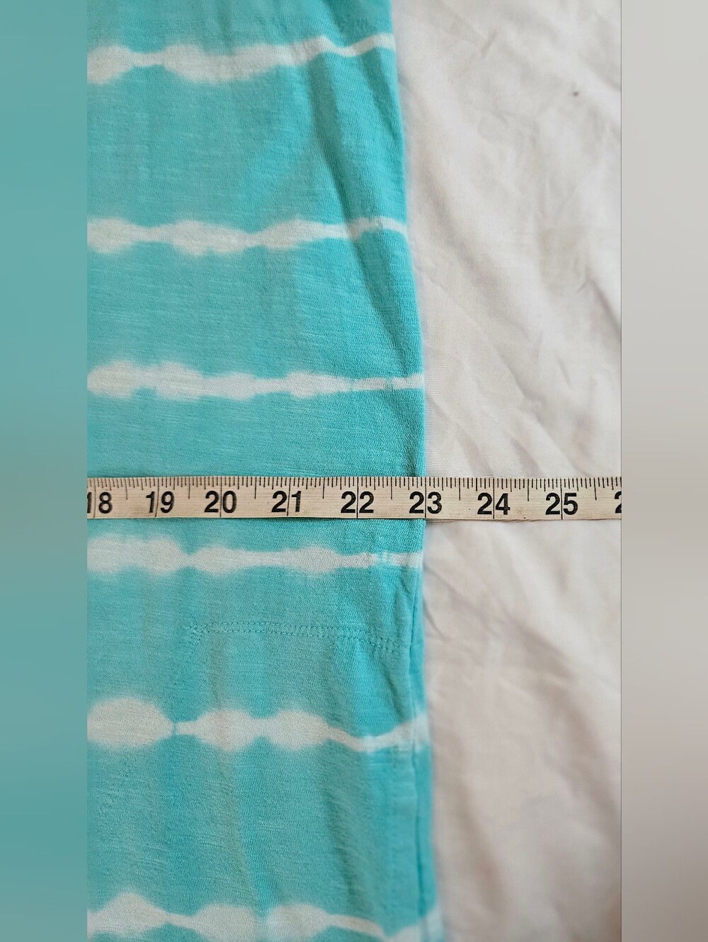 Sonoma Womens Turquoise & White Stripe Tie Dye Sleeveless Tank Dress Size XL - Picture 6 of 13